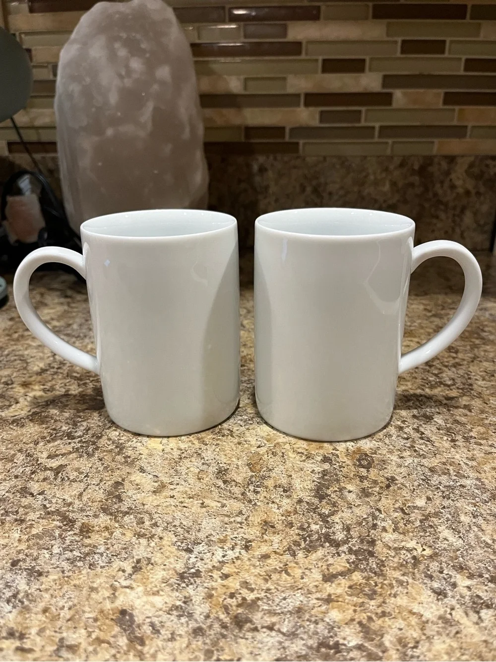 Crate & Barrel Classic White Coffee Mug - Set of 2
